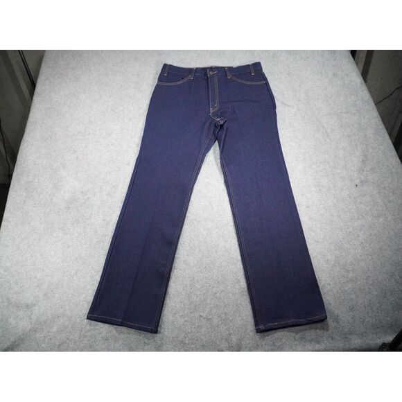 Vintage‎ Levis 547 38x32 Denim Dark Wash Stretch Brown Tab - Picture 1 of 16